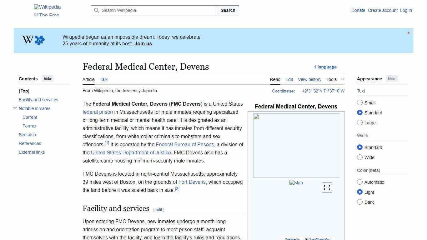 Federal Medical Center, Devens - Wikipedia