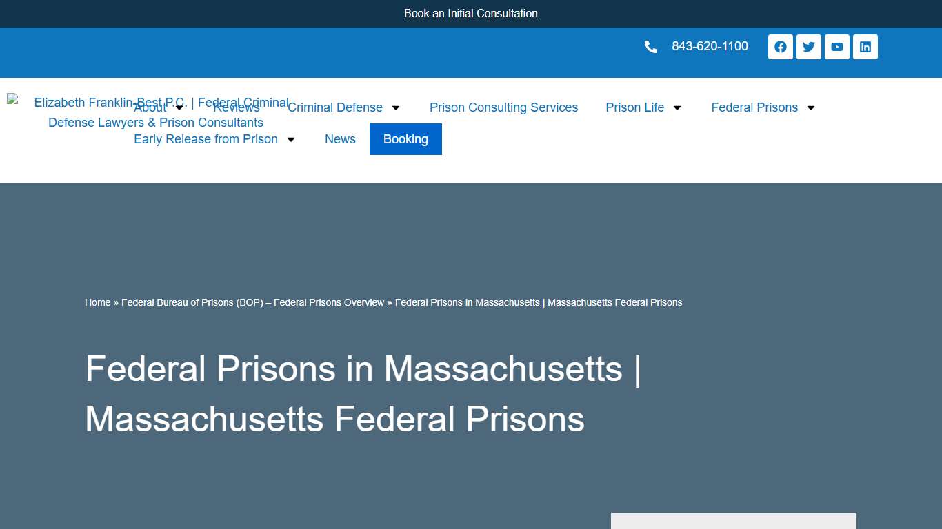 Federal Prisons In Massachusetts | Massachusetts Federal Prisons